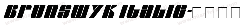 Brunswyk Italic字体转换